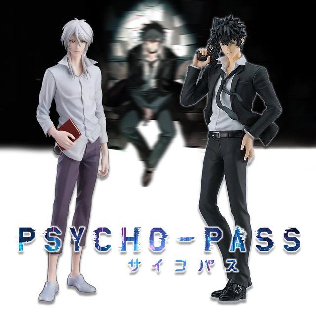Bandai Anime Psycho-Pass Action Figure Shogo Makishima und Shinya Kogami aus PVC, Multicolor, Höhe: 18 cm - Bild 1