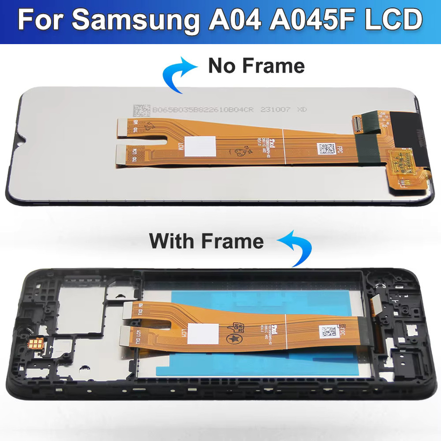 Samsung Ersatzbildschirm mit 6,5 Zoll LCD-Display und Touchscreen-Digitizer-Baugruppe für Samsung A045F SM-A045M in Schwarz - Bild 2