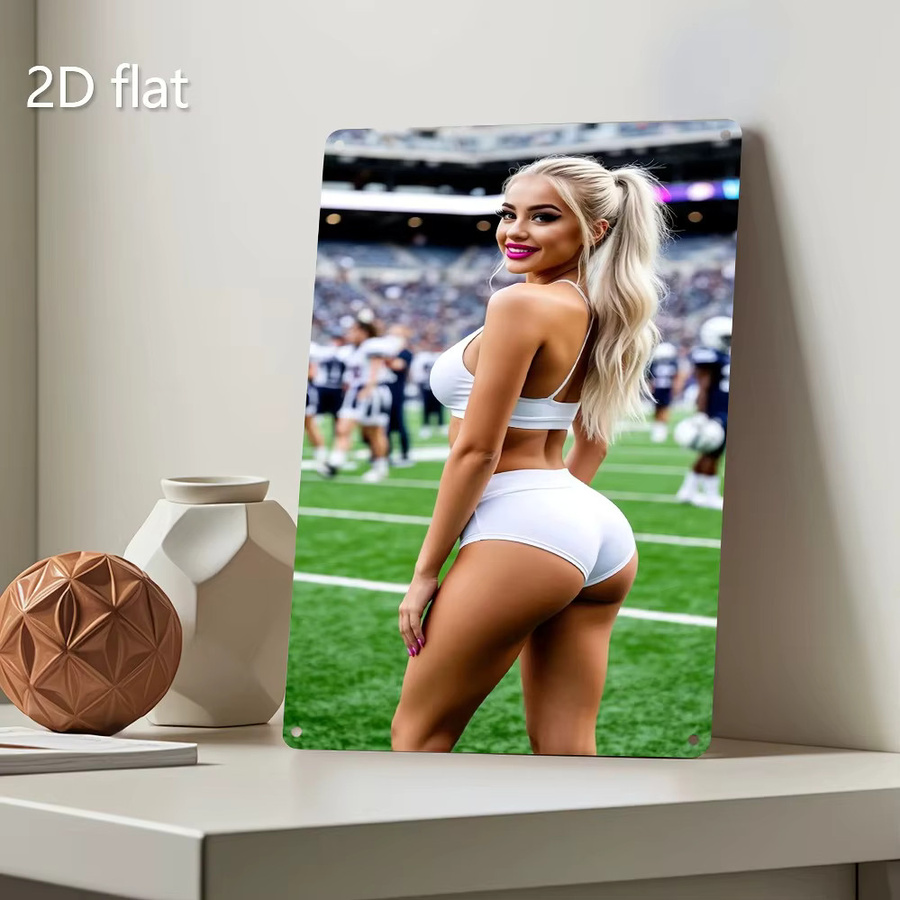 Retro Vintage Metall-Blechschild HELLOYOUNG Wanddekoration für Sportfans, B/H: 30 x 20 cm, Mehrfarbig - Bild 6