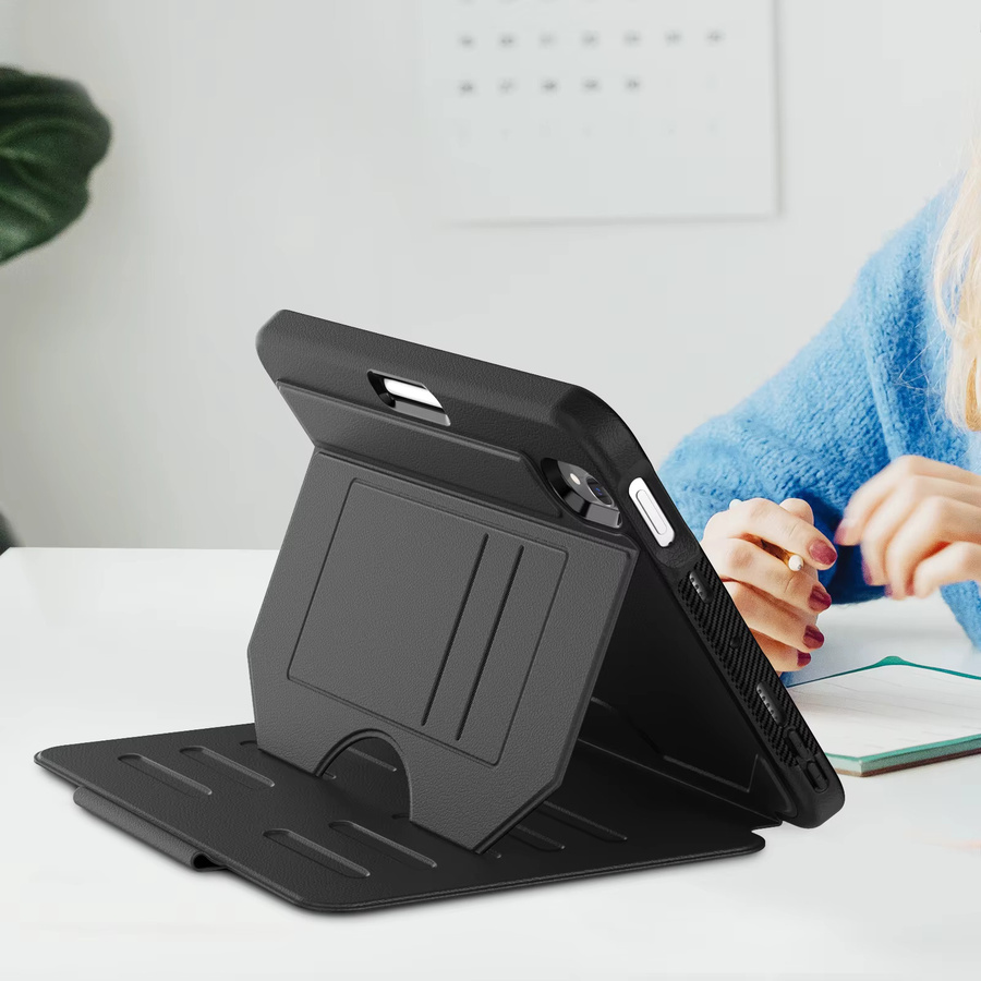 Smart Cover Tablet-Hülle für Apple iPad Mini A17 Pro 2024 8,3 Zoll A2996 in Schwarz und Rot - Bild 4