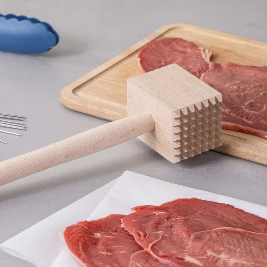 Fackelmann Fleischklopfer Essential aus Buchenholz in Braun - Bild 2