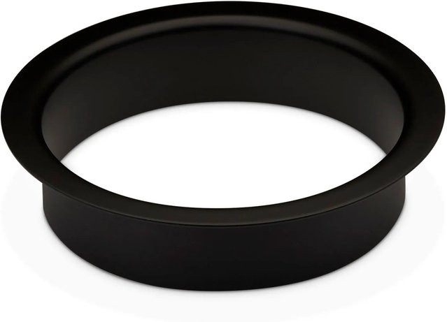 SO-TECH Durchwurfring aus Edelstahl in Schwarz Matt, Durchmesser: 18 cm, Höhe: 4,15 cm - Bild 1