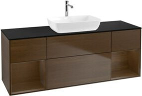 V&B Waschtischunterschrank Finion in Walnuss Braun Breite: 160 cm, Tiefe: 50,1 cm, Höhe: 50,1 cm - Bild 1