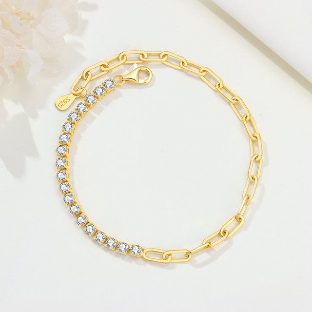 MISEFF Armband Kette, 925 Silber, Zirkonia, Damen - Bild 1