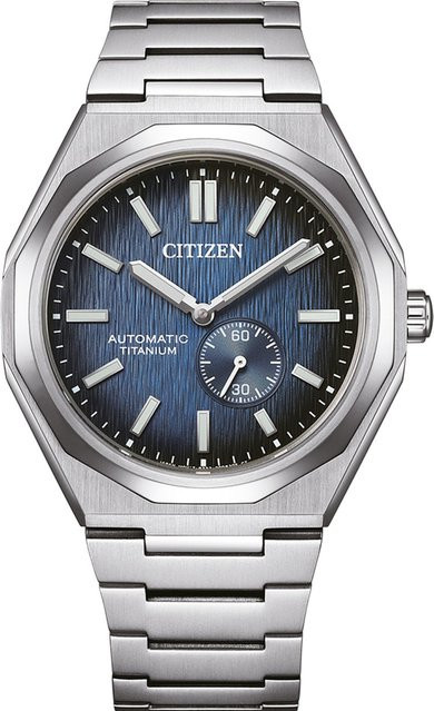 Citizen Armbanduhr Automatik, Titan, Blau, 40 mm, Herren - Bild 1