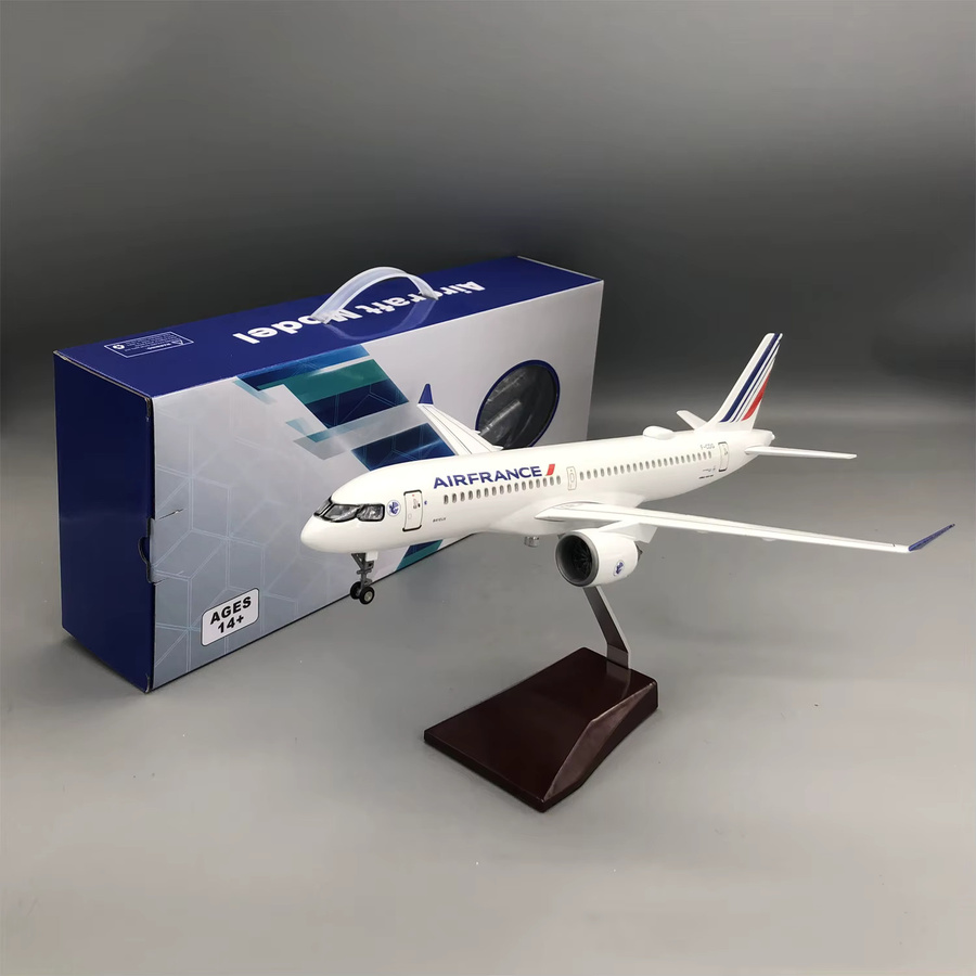 ZOCO Air France A220-300 Flugzeugmodell, Maßstab 1/100, Harz, ab 14 Jahren - Bild 2