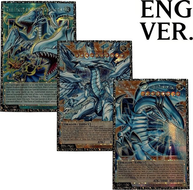 Yu-Gi-Oh! Sammlung DIY-Proxy-Karten, Blue Eyes White Dragon, Set / Bundle - Bild 1