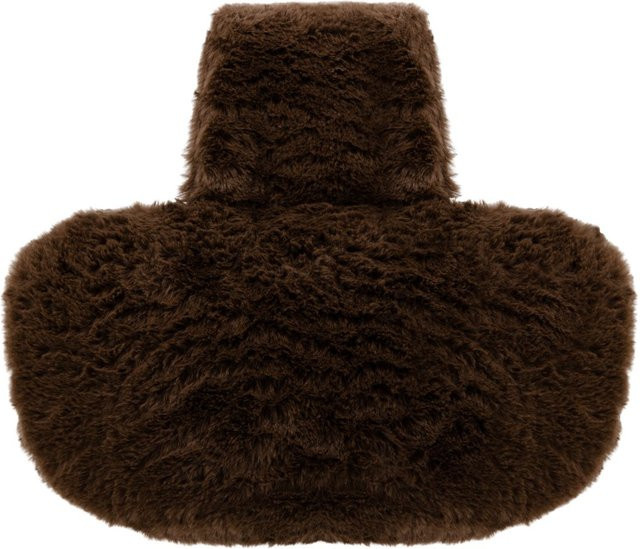 UMAGE Neck Rest Kissen konturiert in Braun - Bild 1