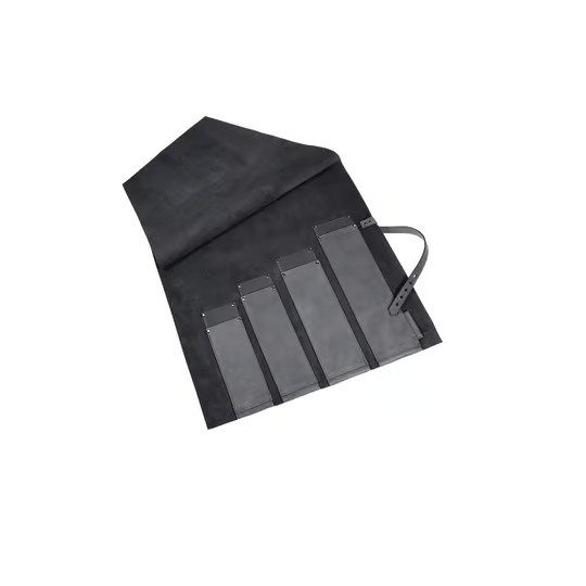Wunderwerk Messertasche aus Rindleder in Grau - Bild 2