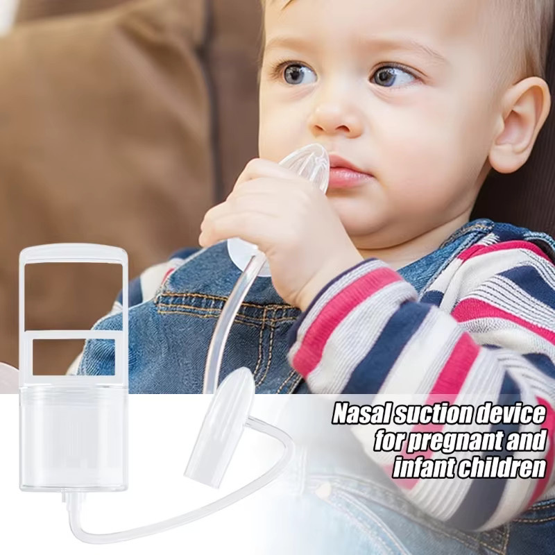 J15U Hand-Nasensauger zur Nasenreinigung für Kleinkinder und Neugeborene, transparent - Bild 2