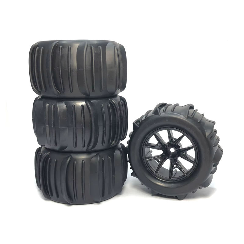 YSIDO Hex Snow Sand Monster Reifen Rad 4-teiliges Set schwarz 1/14 - Bild 2