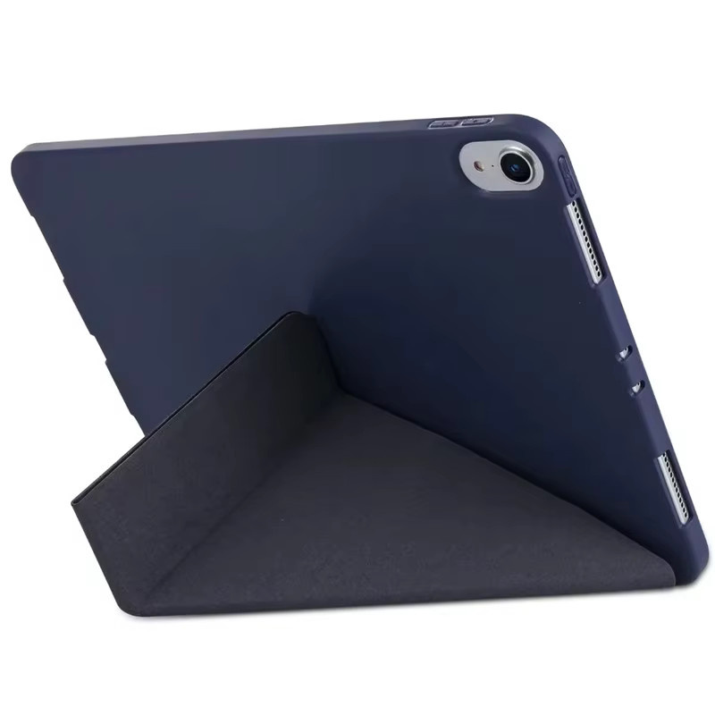 Multifunktionale Silikon-Hülle für Apple iPad 10. Generation 10,9 Zoll 2022 mit integriertem Ständer in Schwarz - Bild 3