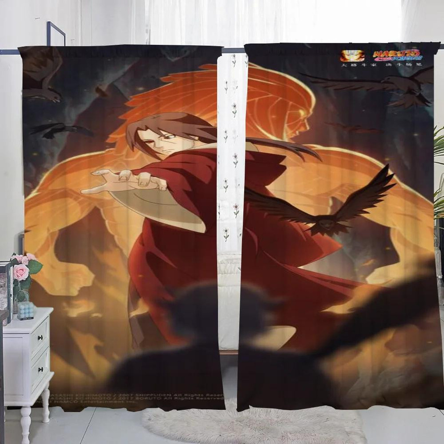 Naruto Verdunkelungsvorhänge 2er-Set für Wohnzimmer und Schlafzimmer, Mehrfarbig, Breite: 50 cm, Höhe: 70 cm - Bild 3