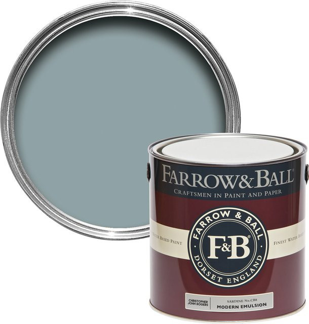 Farrow & Ball Modern Emulsion Wandfarbe Sardine CB8, 2,5 l - Bild 1