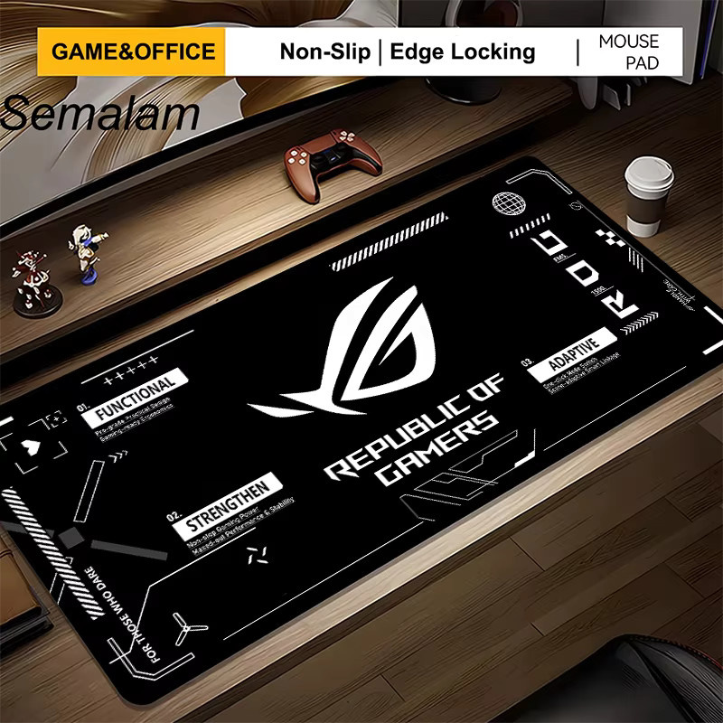 Asus ROG Gaming-Mauspad XXL Schreibtischunterlage in Schwarz und Grau - Bild 2