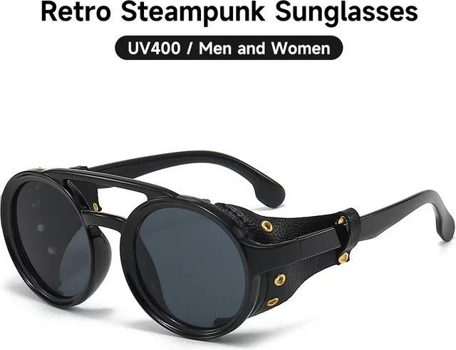 Blanche Michelle Sonnenbrille, rund, Vollrand, schwarz, Unisex - Bild 1