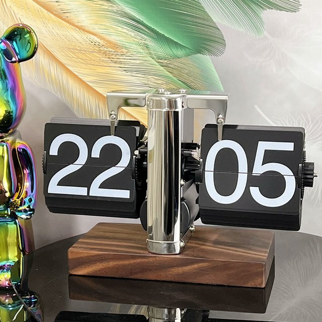 Digitale NEIMZ Flip-Uhr für Tisch und Büro in modernem Design - Bild 1