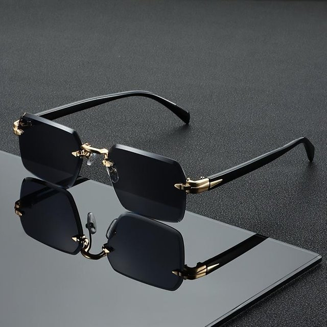 LChome Korrektionsbrille, randlos, quadratisch, mehrfarbig, Unisex, Kunststoff - Bild 1
