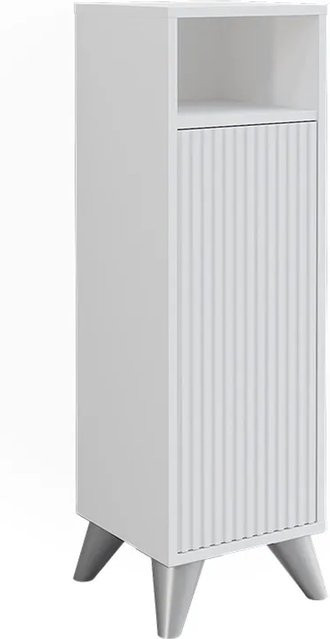 Vicco Midischrank Leano Weiß mit Tür, Breite: 30 cm, Höhe: 97 cm - Bild 1