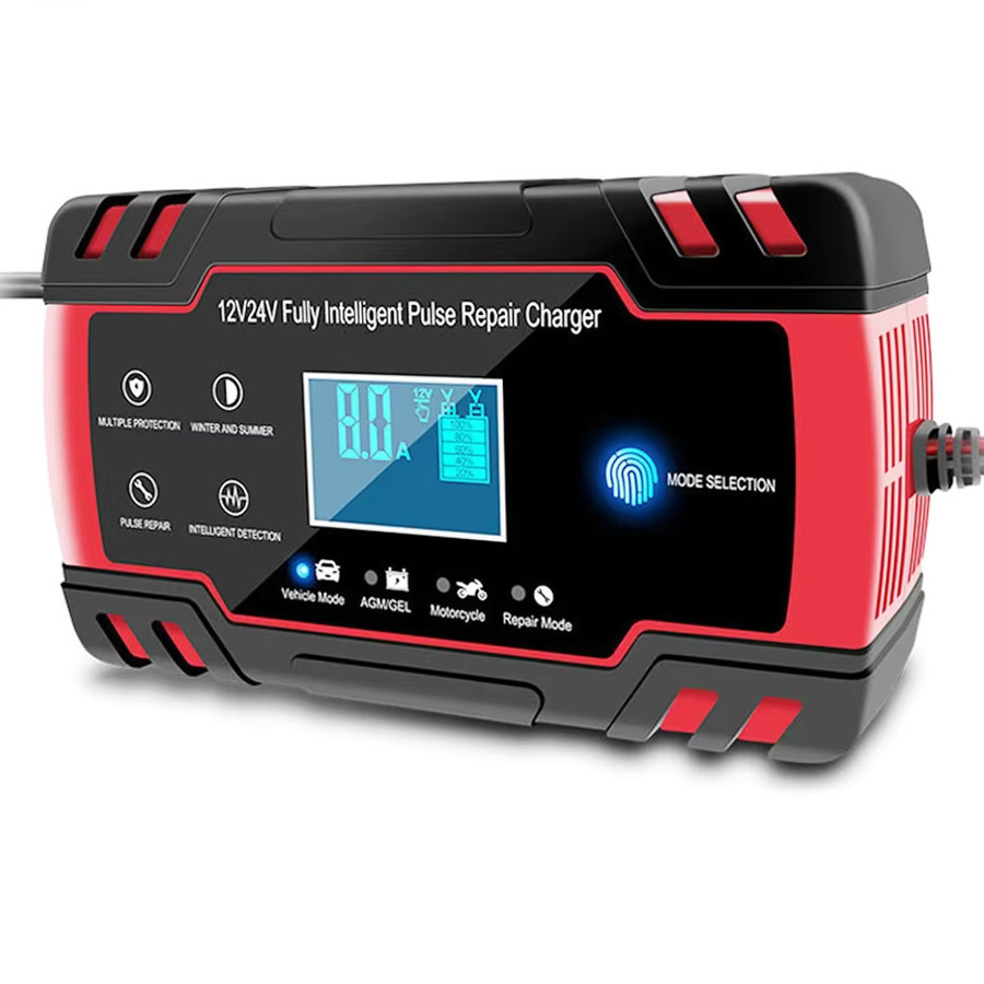 EAFC Autobatterieladegerät 12V/24V 8A mit Touchscreen und LCD-Display für Blei-Säure-Batterien inklusive Pulsreparatur und Schnellladefunktion - Bild 5