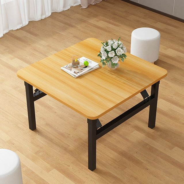 XIUWO Klappbarer quadratischer Tisch aus MDF-Laminat für Küche, Esszimmer und Büro, matt, B/T: 52 x 52 cm, H: 60 cm - Bild 1