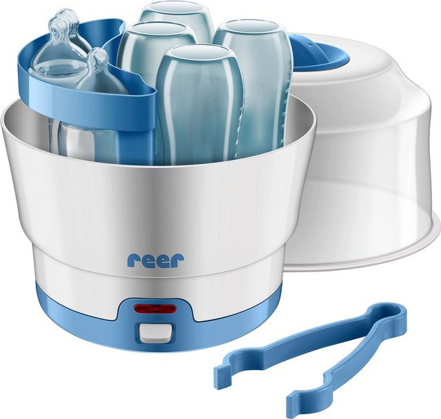 Reer VapoMat Vaporisator in Weiß Blau mit Edelstahl-Elementen und Auto-Shutoff - Bild 1