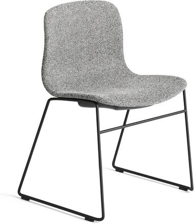 HAY About A Chair AAC 09 Stapelbarer Schalensessel mit Stahlgestell in Schwarz und Grau - Bild 1