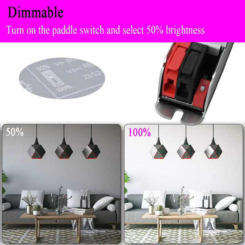 CENFAYA Dimmbarer LED-Treiber Ultradünner Transformator 60 W, DC 12 V/24 V, AC 220-230 V - Bild 4