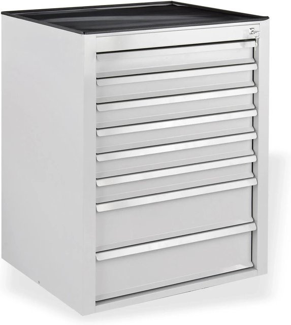 PROREGAL Schubladenschrank Kobra mit 8 Schubladen in Lichtgrau, H x B x T: 90 x 71 x 55 cm - Bild 1