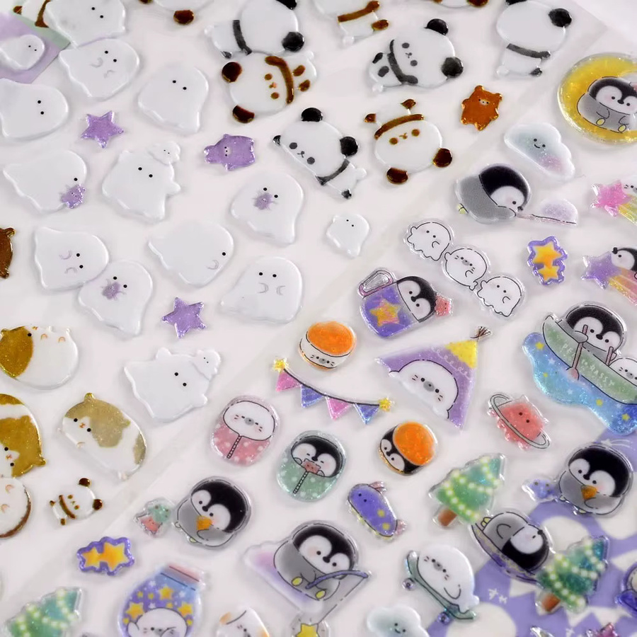 Cartoon Süßigkeiten Kristall Aufkleber für Scrapbooking und DIY Journal in Multicolour - Bild 1