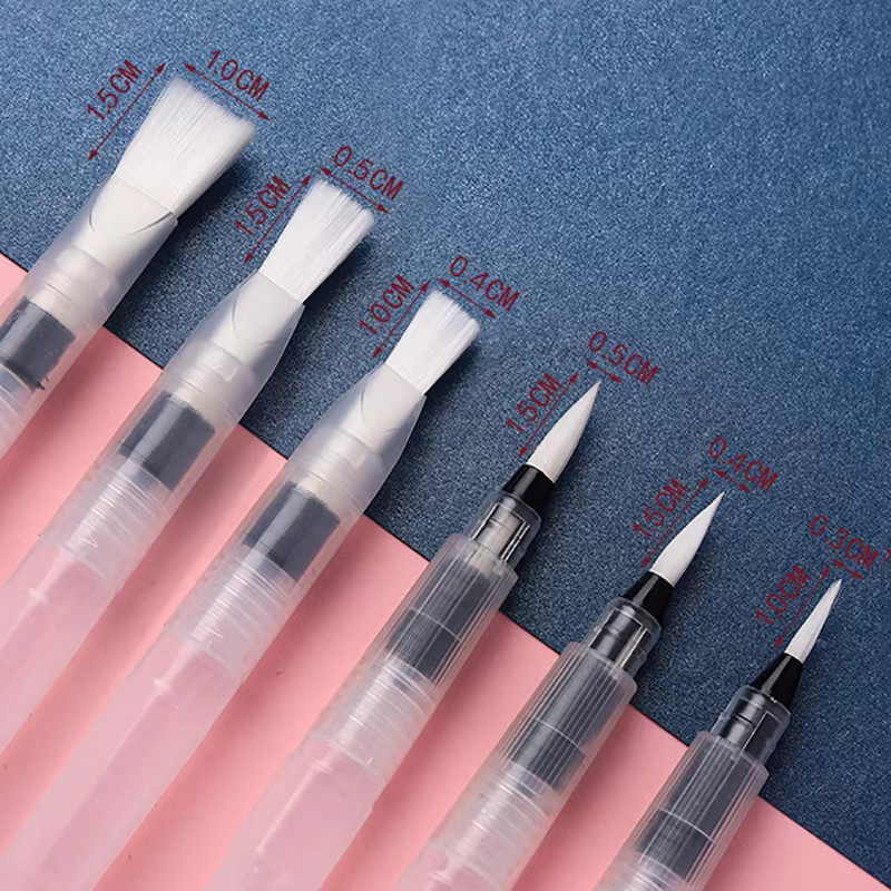 Bview art Aquarell Pinsel Set mit 6 transparenten Pinseln für wasserlösliche Buntstifte und Marker - Bild 5