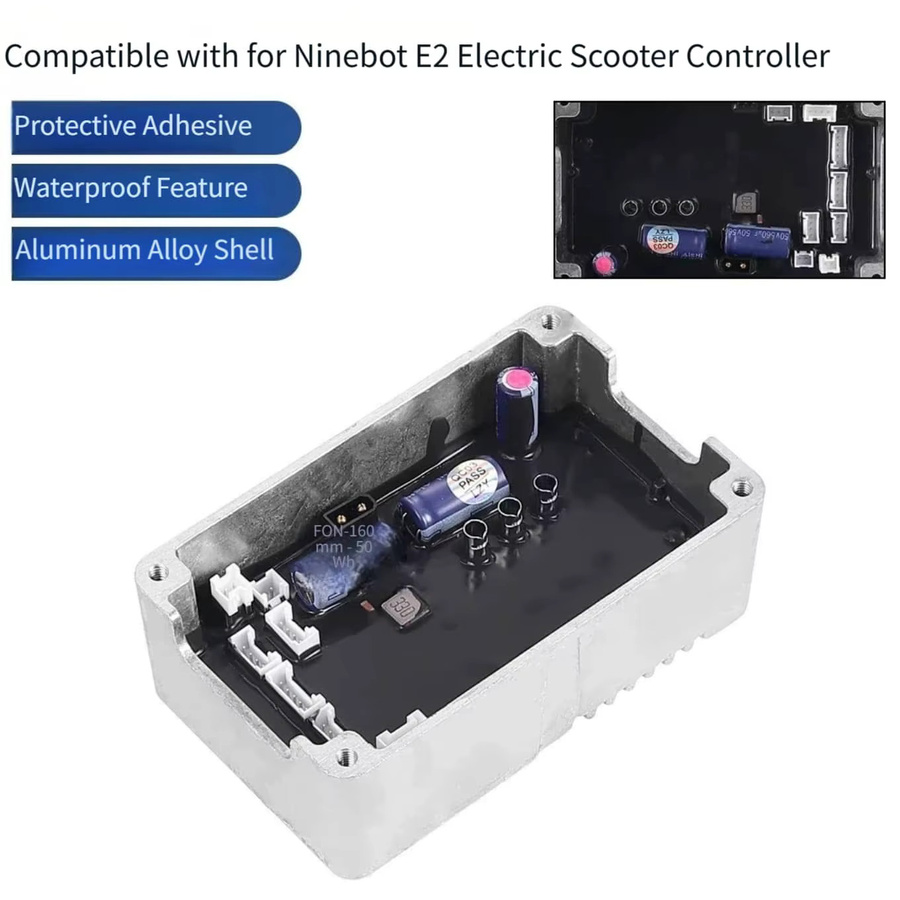 Ninebot E2 Ersatzteil Wasserdichter Controller aus Aluminiumlegierung in Silber - Bild 2