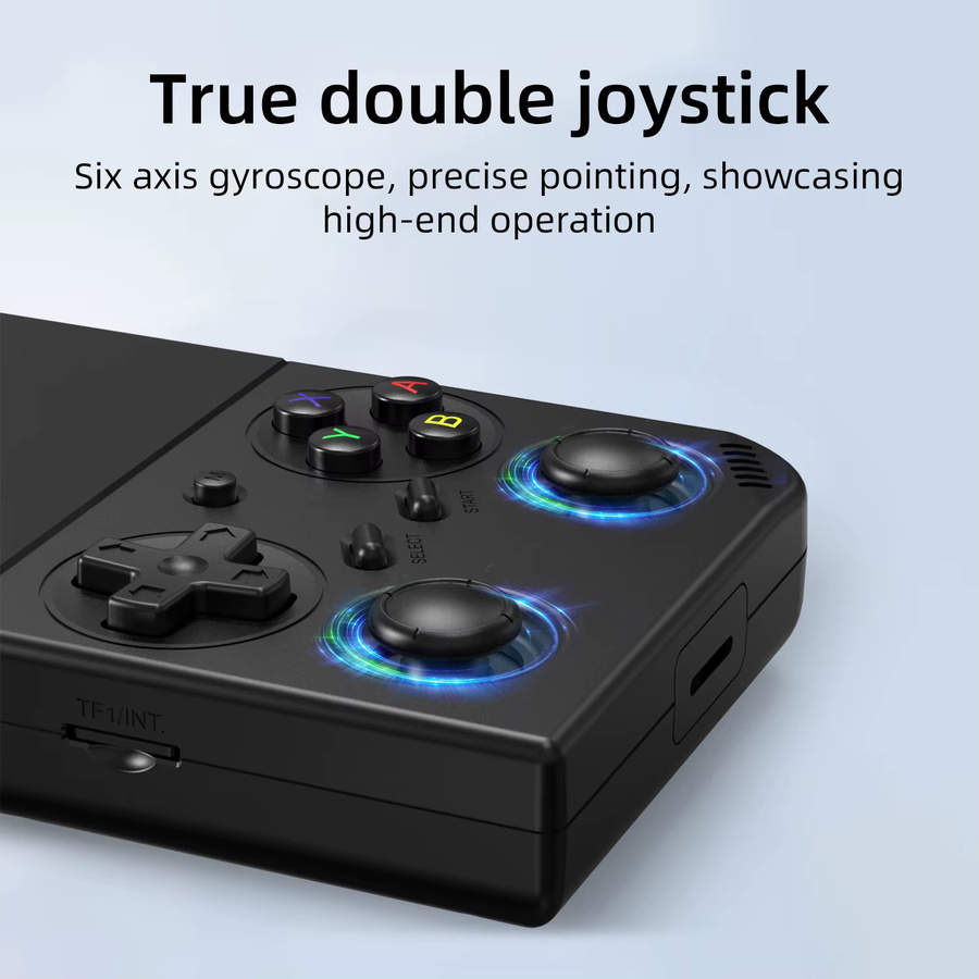 Anbernic RG 35XX Pro Handheld-Spielekonsole mit 3,5 Zoll IPS Bildschirm, Wi-Fi und Retro-Gaming Funktionen in Schwarz - Bild 5