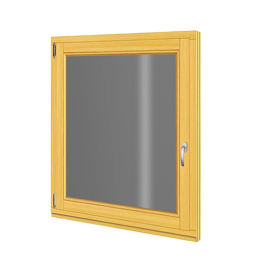 Roro Holzfenster Fichte Braun mit Kipp-Dreh-Funktion B: 98 cm, H: 108 cm - Bild 2