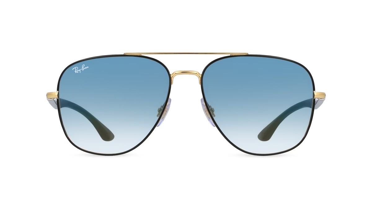 Ray-Ban RB 3683 Sonnenbrille Vollrand, Quadratisch, Metall, Unisex, Schwarz - Bild 1
