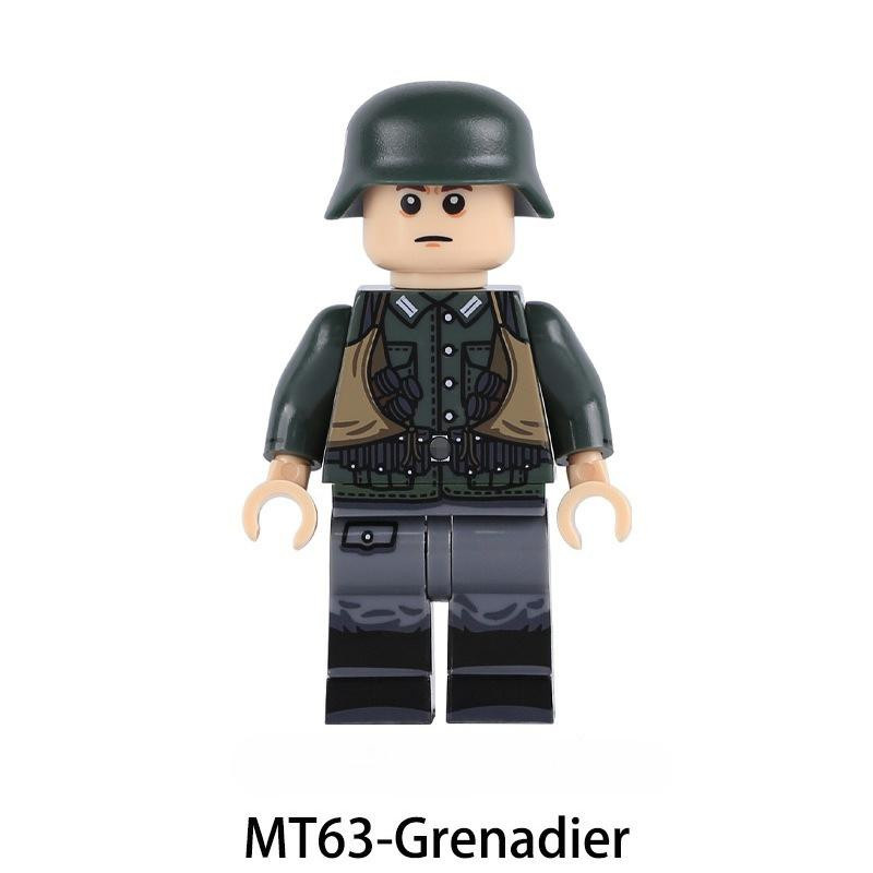ZMM TOYS Armee Marine Soldaten Bausteine Set in Grün mit Artillerie, Infanterie und Küstenkommandanten - Bild 2