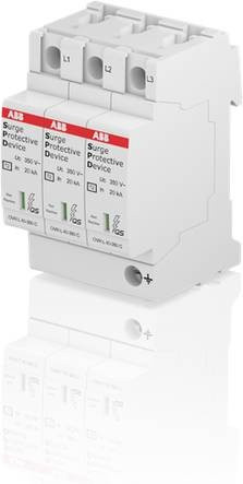 ABB 2CTB803883R2400 OVR T2 3L 40-350 P Überspannungs-Schutzeinrichtung 20 kA in Weiß - Bild 1