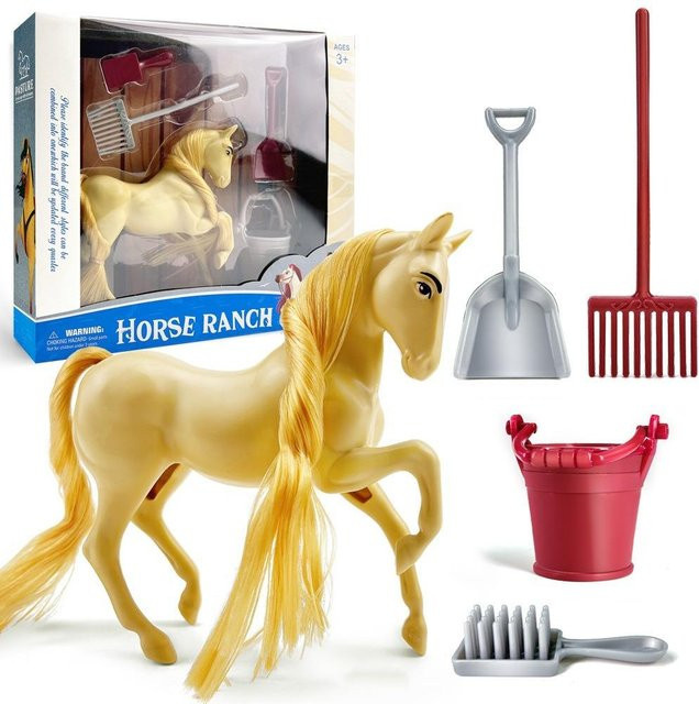 Binchi Fitness Bauernhoftier Ranchpferd, Actionfigur, gelb, ab 3 Jahren - Bild 1