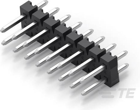 TE Connectivity Einbau-Stiftleiste Standard 2842127-8 Schwarz - Bild 1