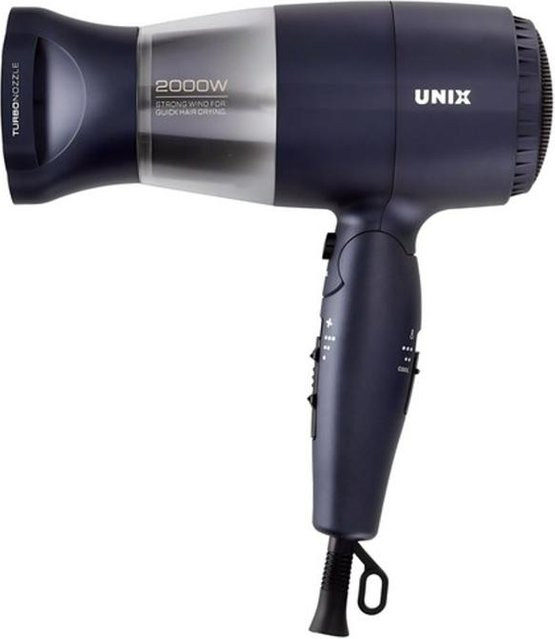 UNIX Faltbarer Haartrockner 2000W, grau - Bild 1