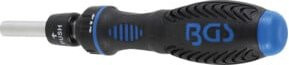 BGS Ratschen-Drehgriff für Bits mit umschaltbarem Abtrieb Innensechskant 6,3 mm (1/4 Zoll), Schwarz - Bild 1