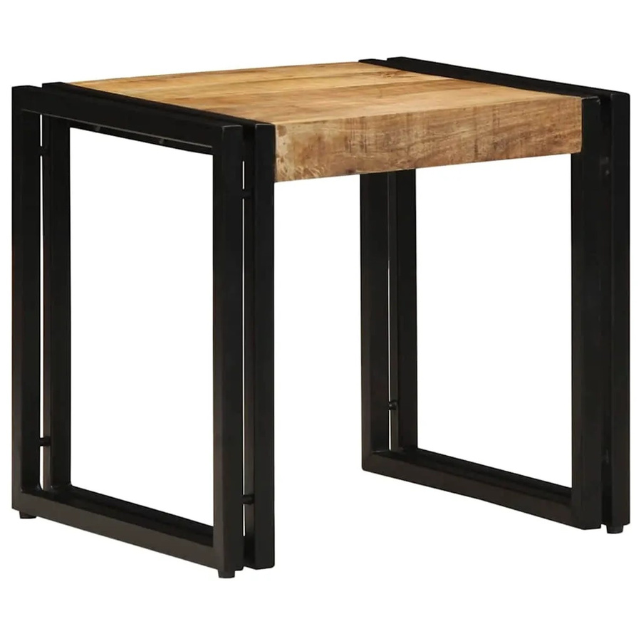 vidaXL Couchtisch aus Massivholz Mango in Braun, quadratisch, B/T/H: 40 x 40 x 38 cm - Bild 2