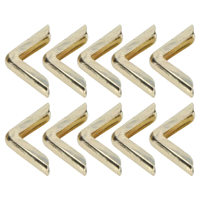 100 Stück OutsideWorld Eckschutz aus Aluminiumlegierung in Gold im Vintage-Design für Fotoalben und Notizbücher, 2,2 mm - Bild 4
