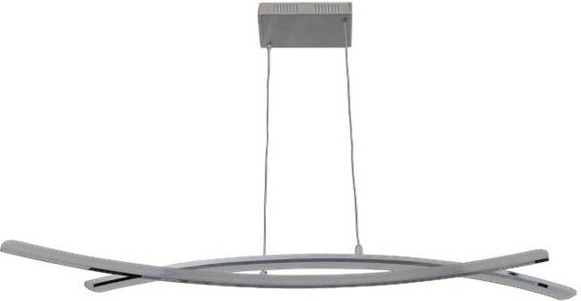 Näve LED-Pendelleuchte Theo in Chrom, silberfarben, B/H/T: 72 x 120 x 32 cm - Bild 1