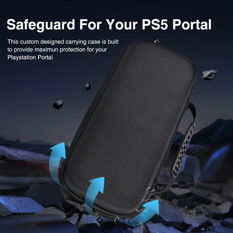 Sony PlayStation 5 Portal Zubehör Tragbare EVA Hard Case Tasche Schwarz - Bild 5
