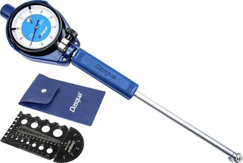 Dasqua Messuhr 5511-1130 + 8511-0060 mit 0,01 mm Ablesung in Blau, B/T/H: 35,2 x 19,2 x 5,0 cm - Bild 1