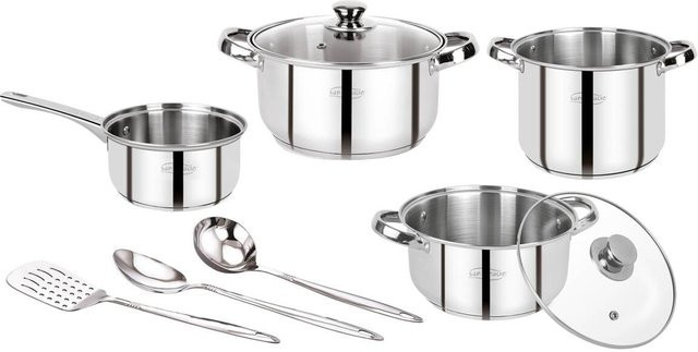 SAN IGNACIO Topfset Lexia aus Edelstahl in Silber, 9-teilig - Bild 1