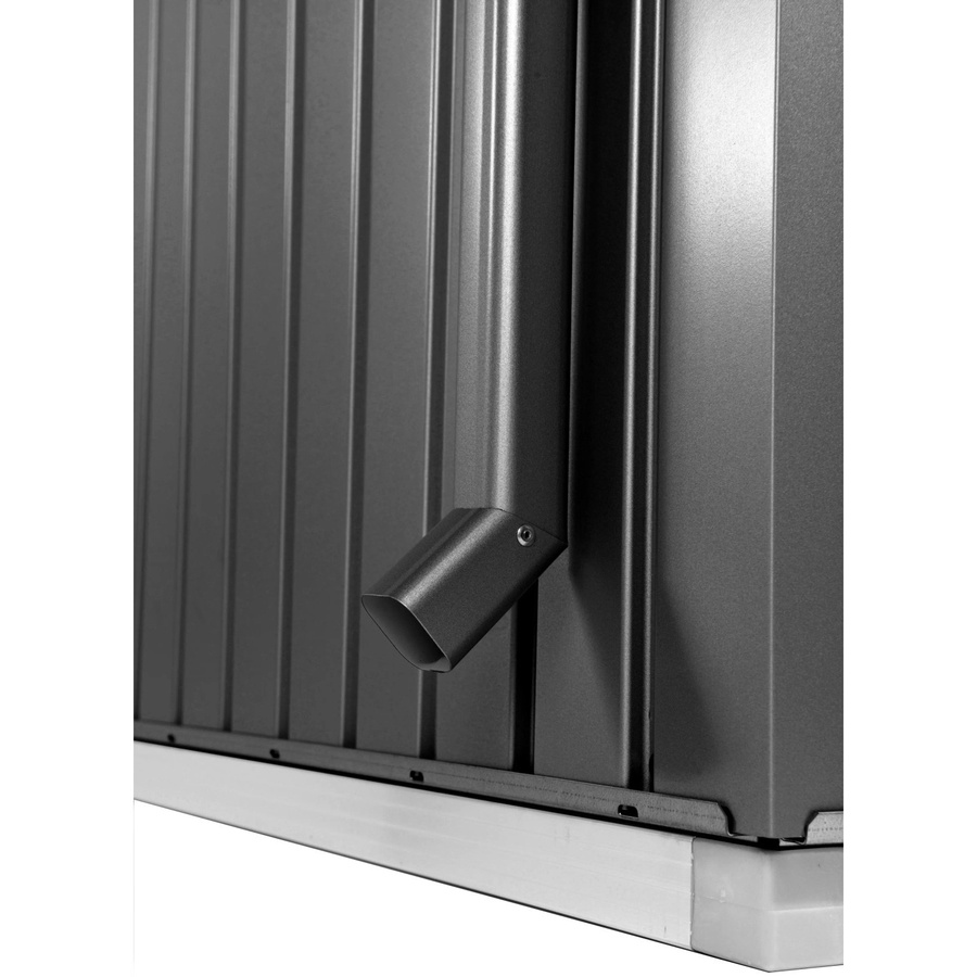 Biohort Regenfallrohr-Set AvantGarde aus Stahlblech in Dunkelgrau-Metallic, B x H: 3,9 x 182 cm - Bild 2