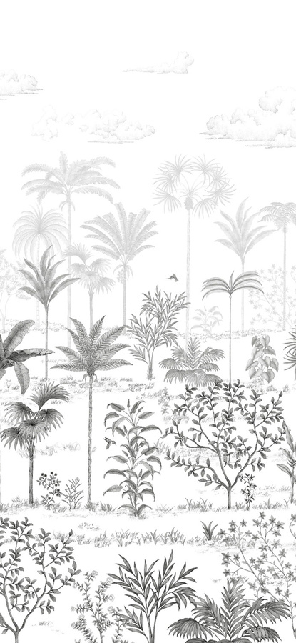 Isidore Leroy Tapete Sur la route de Samarcande Mural Grau Non-woven B/H: 50 x 260 cm - Bild 1