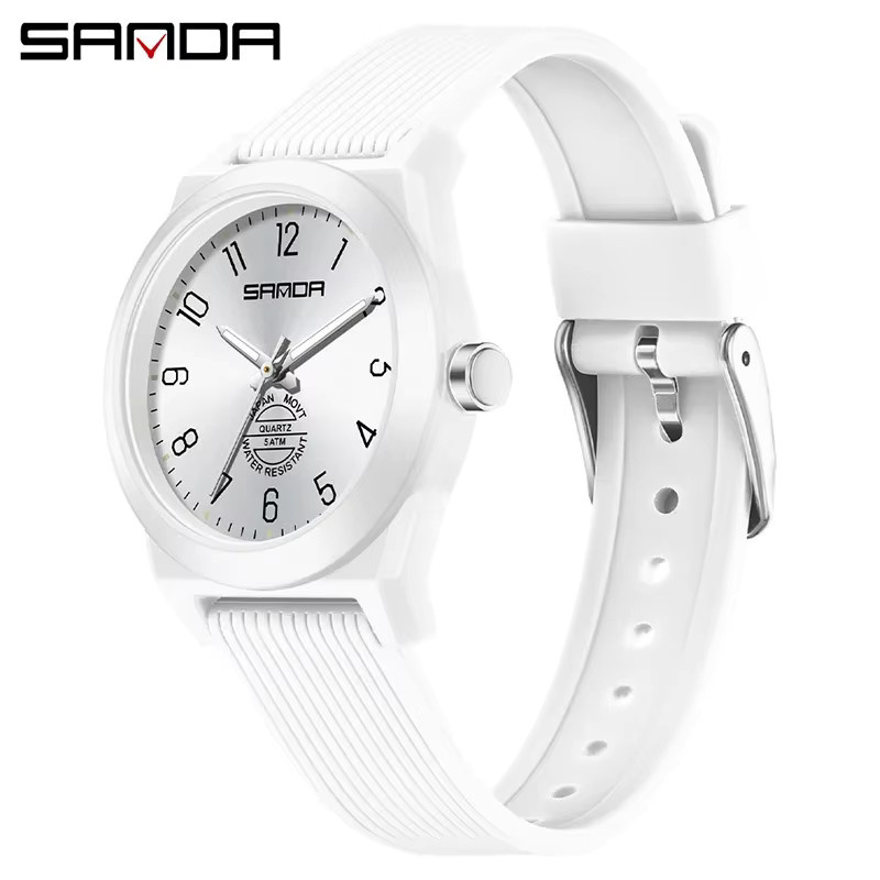 SANDA Armbanduhr Quarz, Schwarz, Silikon, Damen - Bild 4